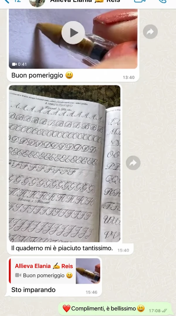 Testimonianza di Elania e dei suoi esercizi, tradotta in italiano